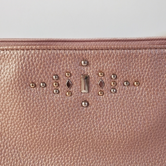 Jewell By Thirty-One Rubie Mini Rose Glow Pebble Gems Clutch Pouch NWT - Picture 3 of 15